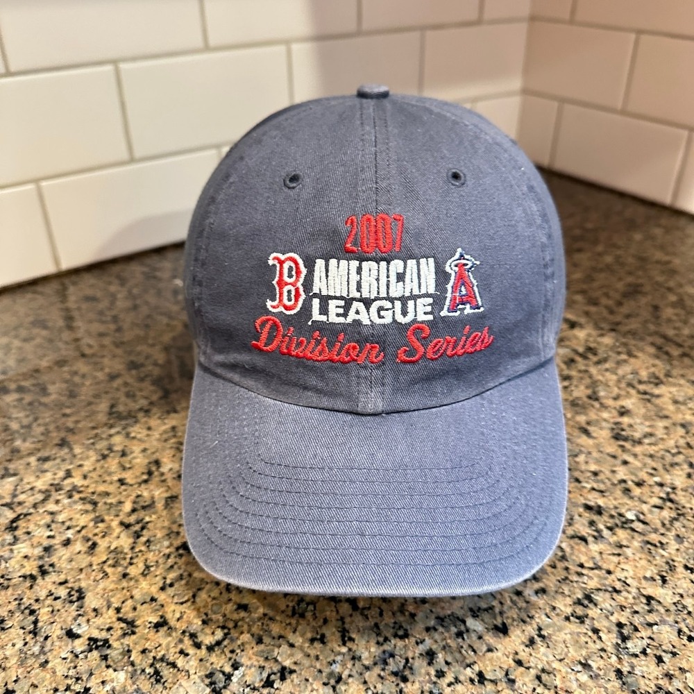 Boston Red Sox Angels 2007 ALDS‎ Twins Enterprise Baseball Cap Adjustable Gray